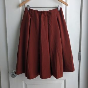 Uniqlo rust orange skirt
